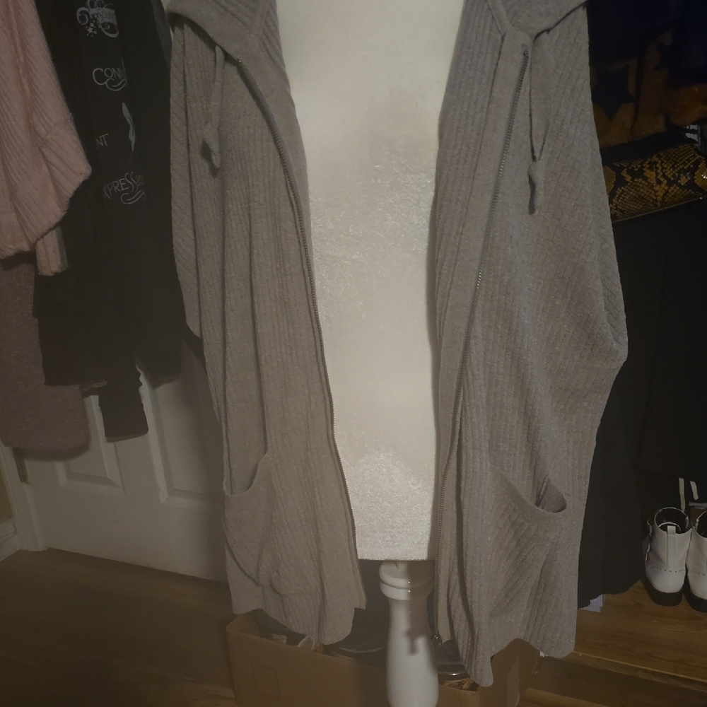 Barefoot Dreams Cozy Gray Cardigan